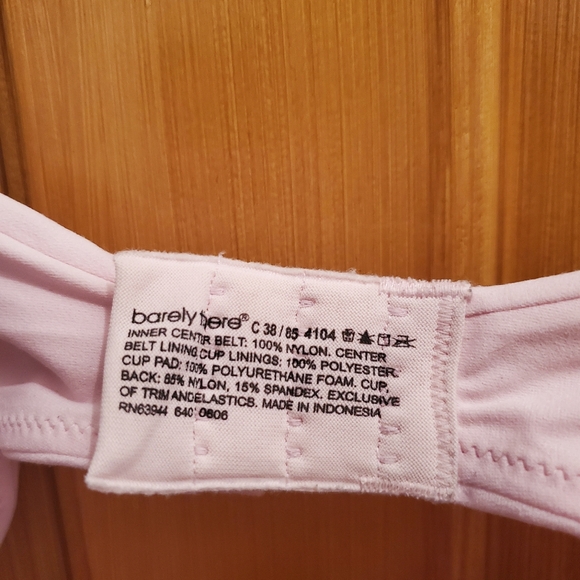 Bra barely there by Maidenform underwire 38c # 85 4104 ; 854104 - Picture 2 of 3